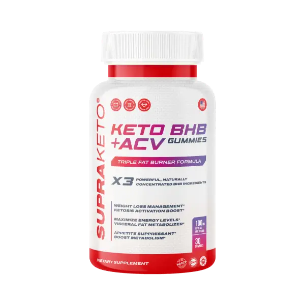 Supra Keto BHB + ACV Gummies